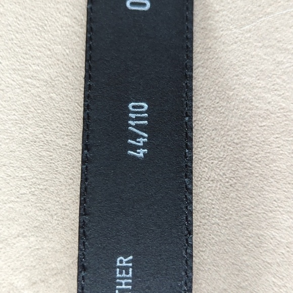 - Black Genuine Italian Leather Made In Italy 010487 010 Size 44/110 - Picture 6 of 8